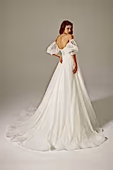 Airline Balon Kol Vintage A Kesim Gelinlik - Mediha Cambaz Bridal