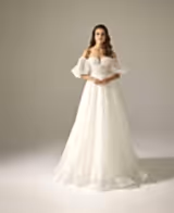 Airline Balon Kol Vintage A Kesim Gelinlik - Mediha Cambaz Bridal