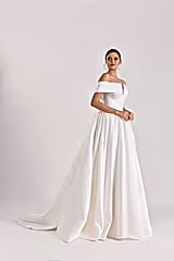Albedo Sade Saten Prenses Model Gelinlik - Mediha Cambaz Bridal