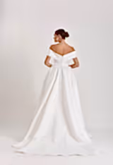 Albedo Sade Saten Prenses Model Gelinlik - Mediha Cambaz Bridal