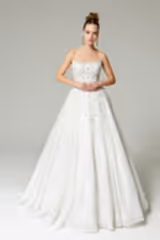 Alix Kristal İşlemeli Straplez Prenses Gelinlik - Mediha Cambaz Bridal