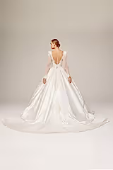 Angela Saten Dantel Prenses Model Gelinlik - Mediha Cambaz Bridal