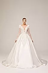 Angela Saten Dantel Prenses Model Gelinlik - Mediha Cambaz Bridal