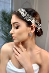 Anna Zirkon Taşlı Gelin Saç Aksesuarı - Mediha Cambaz Bridal