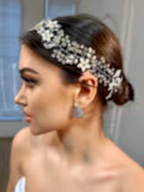 Anna Zirkon Taşlı Gelin Saç Aksesuarı - Mediha Cambaz Bridal