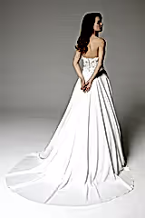Aria Drapeli Straplez A Kesim Gelinlik - Mediha Cambaz Bridal