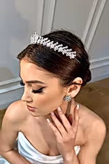Arya Zirkon Taşlı Gelin Tacı - Mediha Cambaz Bridal