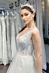 Attitude 22 Derin V Yaka A Kesim Gelinlik - Mediha Cambaz Bridal