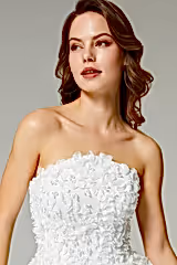 Beatrice Üç Boyutlu Dantelli Prenses Gelinlik - Mediha Cambaz Bridal
