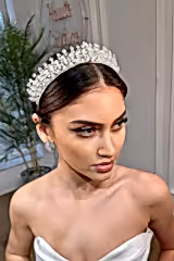 Blair Zirkon Taşlı Gelin Tacı - Mediha Cambaz Bridal