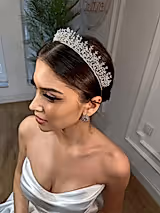 Blair Zirkon Taşlı Gelin Tacı - Mediha Cambaz Bridal