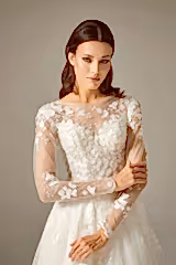 Bonnie Çiçek Dantelli Bohem A Kesim Gelinlik - Mediha Cambaz Bridal