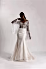 Brahte Fransız Dantel Helen Balık Gelinlik - Mediha Cambaz Bridal