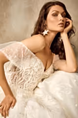Bright Işıltılı Salaş Dekolteli A Kesim Gelinlik - Mediha Cambaz Bridal