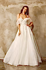 Bright Işıltılı Salaş Dekolteli A Kesim Gelinlik - Mediha Cambaz Bridal
