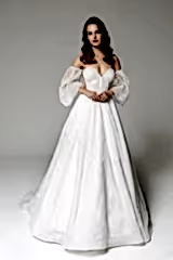 Caroline Balon Kollu A Kesim Gelinlik - Mediha Cambaz Bridal
