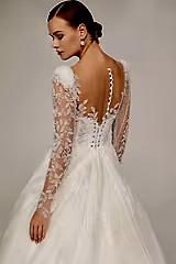 Catherine Dantel Dekolteli A Kesim Gelinlik - Mediha Cambaz Bridal