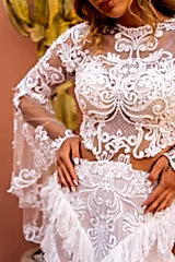 Celine Etnik Güpür Dantelli Balık Gelinlik - Mediha Cambaz Bridal