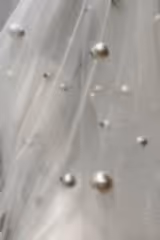 Coco İnci İşlemeli Kısa Hayal Tül Duvak - Mediha Cambaz Bridal