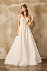 Diamonds Dantelli Dekolteli A Kesim Gelinlik - Mediha Cambaz Bridal