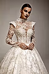 Donatella İncili Prenses Model Gelinlik - Mediha Cambaz Bridal