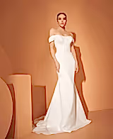 Dupont 2 İki Parça Prenses Model Gelinlik - Mediha Cambaz Bridal