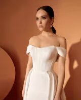 Dupont 2 İki Parça Prenses Model Gelinlik - Mediha Cambaz Bridal