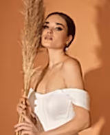 Dupont Saten Kuyruklu Sade Balık Gelinlik - Mediha Cambaz Bridal