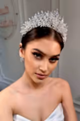 Edita Zirkon Taşlı Gelin Tacı - Mediha Cambaz Bridal