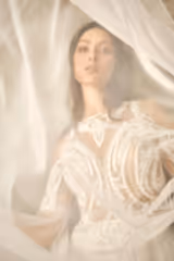 Elegant Şifon Sade Helen Düz Kesim Gelinlik - Mediha Cambaz Bridal