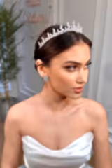 Elias Zirkon Damla Taşlı Gelin Tacı - Mediha Cambaz Bridal