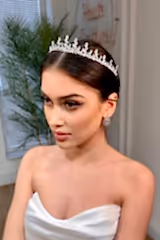 Elias Zirkon Damla Taşlı Gelin Tacı - Mediha Cambaz Bridal