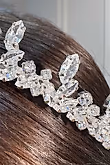 Elias Zirkon Damla Taşlı Gelin Tacı - Mediha Cambaz Bridal