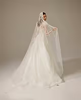 Elise Çizgisel Dantelli A Kesim Gelinlik - Mediha Cambaz Bridal