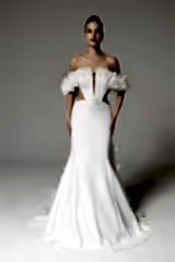 Eloise Pencere Detaylı Balık Gelinlik - Mediha Cambaz Bridal