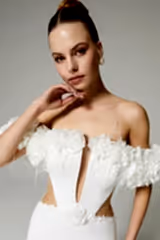 Eloise Pencere Detaylı Balık Gelinlik - Mediha Cambaz Bridal