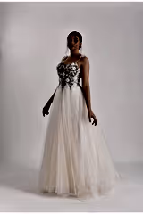 Evelyn Üç Boyutlu İtalyan Tül A Kesim Gelinlik - Mediha Cambaz Bridal