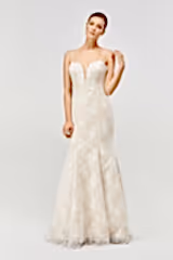 Even İnce Askılı Fransız Dantel Balık Gelinlik - Mediha Cambaz Bridal