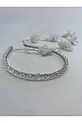 Ezra Kristalli Üç Boyutlu Taç - Mediha Cambaz Bridal