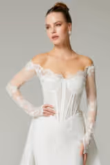 Fauna Fransız Dantelli İki Parça Balık Gelinlik - Mediha Cambaz Bridal