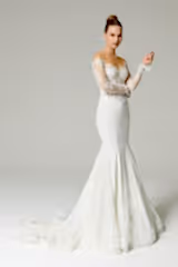 Fauna Fransız Dantelli İki Parça Balık Gelinlik - Mediha Cambaz Bridal