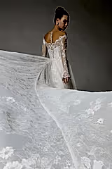 Fauna Fransız Dantelli İki Parça Balık Gelinlik - Mediha Cambaz Bridal