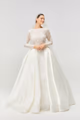 Feather Otriş Detaylı Prenses Model Gelinlik - Mediha Cambaz Bridal