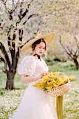 Flora Balon Kol Çiçekli A Kesim Gelinlik - Mediha Cambaz Bridal