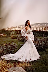 Galia Işıltılı Dantel İşli Straplez Balık Gelinlik - Mediha Cambaz Bridal