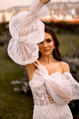 Galia Işıltılı Dantel İşli Straplez Balık Gelinlik - Mediha Cambaz Bridal