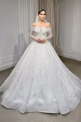 Gia Madonna Yaka Dantel Prenses Model Gelinlik - Mediha Cambaz Bridal