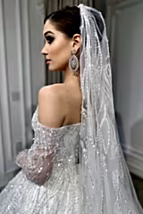 Gia Madonna Yaka Dantel Prenses Model Gelinlik - Mediha Cambaz Bridal