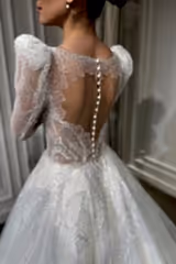 Gillian Kupon Dantel Prenses Model Gelinlik - Mediha Cambaz Bridal
