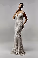 Glace File Detaylı Yarım Balık Gelinlik - Mediha Cambaz Bridal